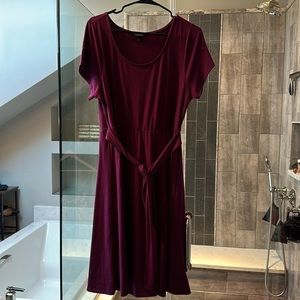 Torrid Size Plum Tie Waist Dress